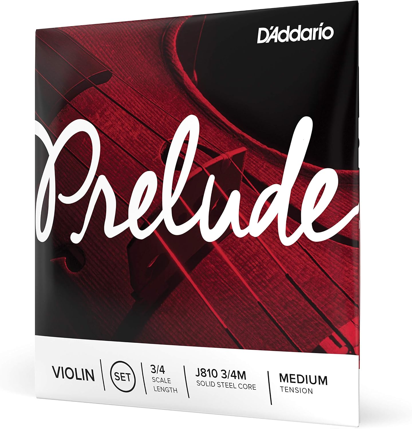 D'Addario Prelude Violin String Set, 4/4 Scale, Light Tension