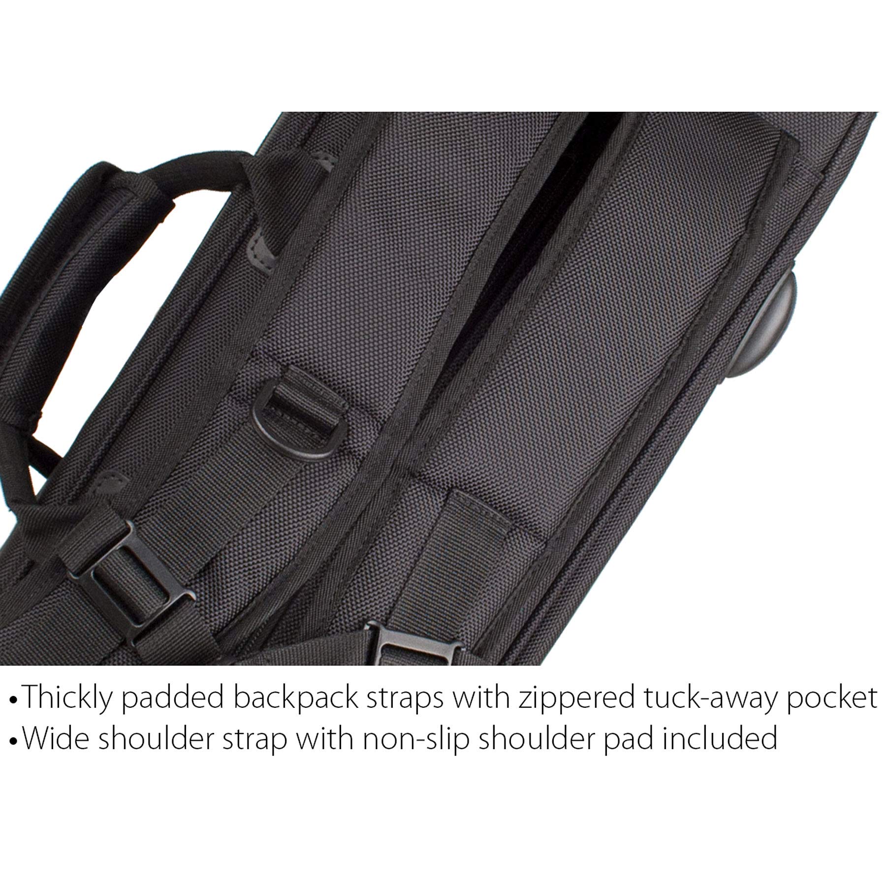 Protec Triple Horn Gig Bag with Removable Mute Storage Bag - Gold Series, Model C248