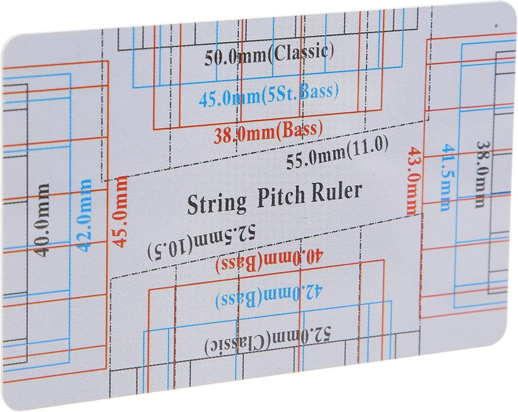 String Action Gauge, Precise Linear Measurement for Bass Electric Acoustic Guitar Repair Tool for Musicians Luthiers DIY Maintenance Setup