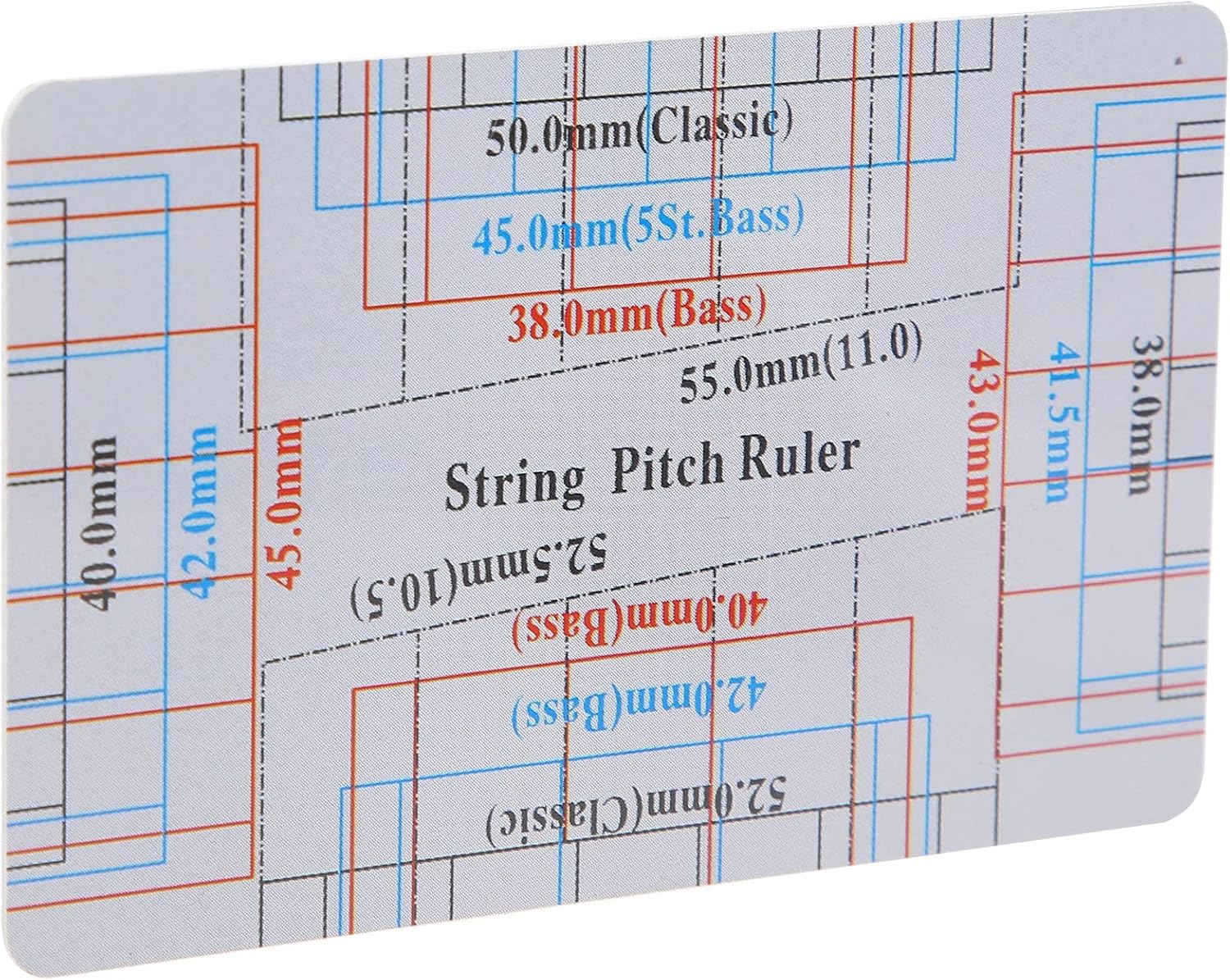 String Action Gauge, Precise Linear Measurement for Bass Electric Acoustic Guitar Repair Tool for Musicians Luthiers DIY Maintenance Setup