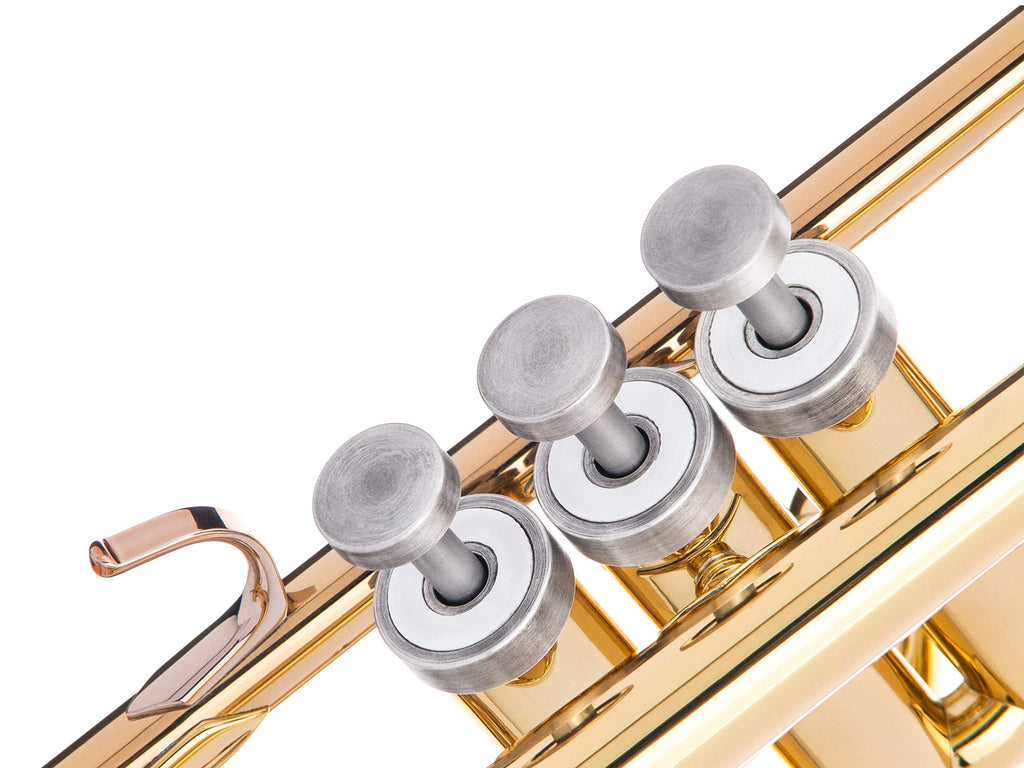 Trumpet Trim Kit for improving the sound. For all Bach Stradivarius Trumpet. Custom made KGUBrass (HEAVY, Antique Bronze Lacquer)