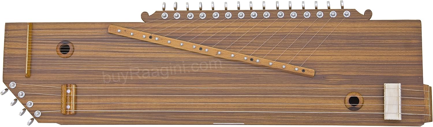 MAHARAJA Swarmandal + Tanpura - 2 in 1 - Tun Wood (PDI-AAJ)
