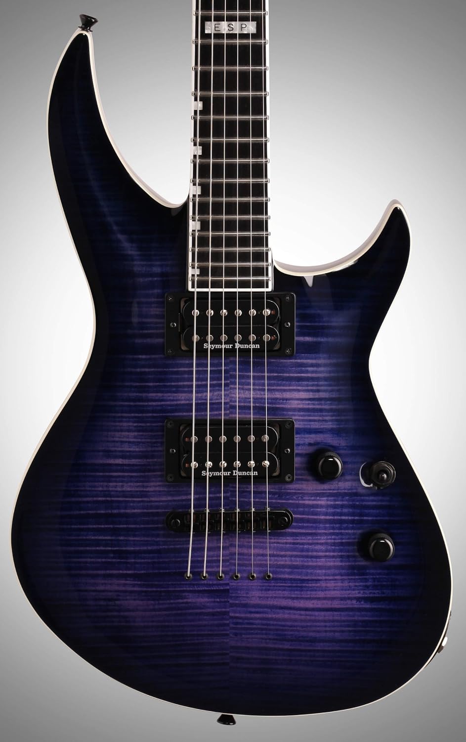 ESP E-II Horizon-III Electric Guitar with Case, Reindeer Blue