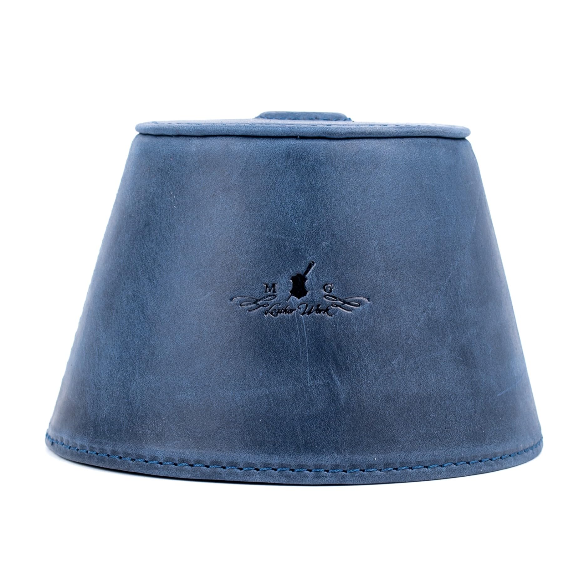 Trombone magnetic mute, lightweight leather mute for jazz and classical trombone players by MG Leather Work (Black)