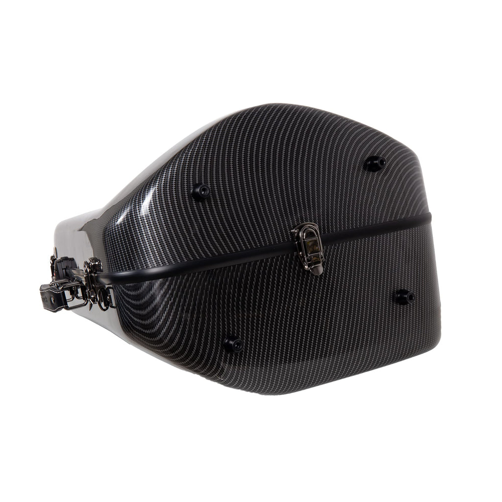 Crossrock Composite Carbon Fiber Hard-shell case for F-Trigger or Straight Trombone with TSA lock-Black(CRF3000TBBK)