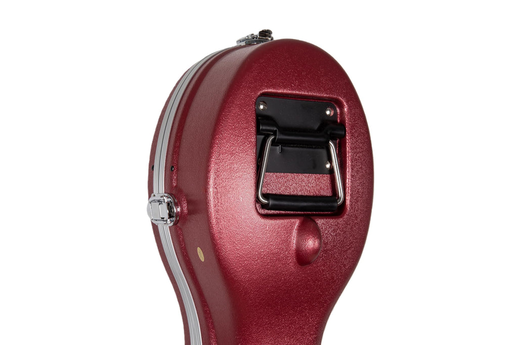 Crossrock ABS Cello Case for 4/4 & 3/4 Size | Wine Red Velvet Interior, Molded Hardshell with Wheels, Lock, Dual Bow Holders & Backpack Straps-Dark Red (CRA862CEFDR)