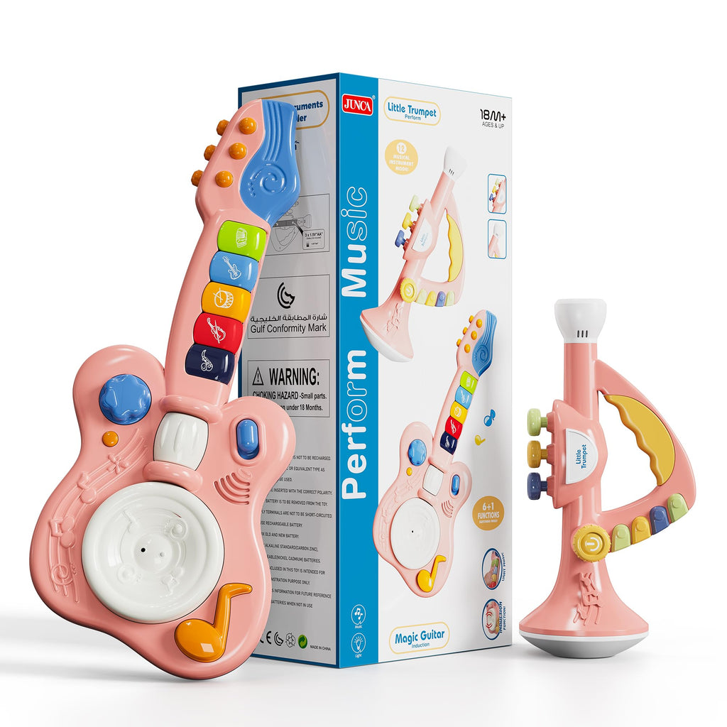 Generic Toddler Musical Trumpet Toy for Kids - 2026 Upgraded Musical Enlightenment Instrument Toy, Develops Musicality, for Boys Girls Ages 3 4 5 6 7 8, Pink