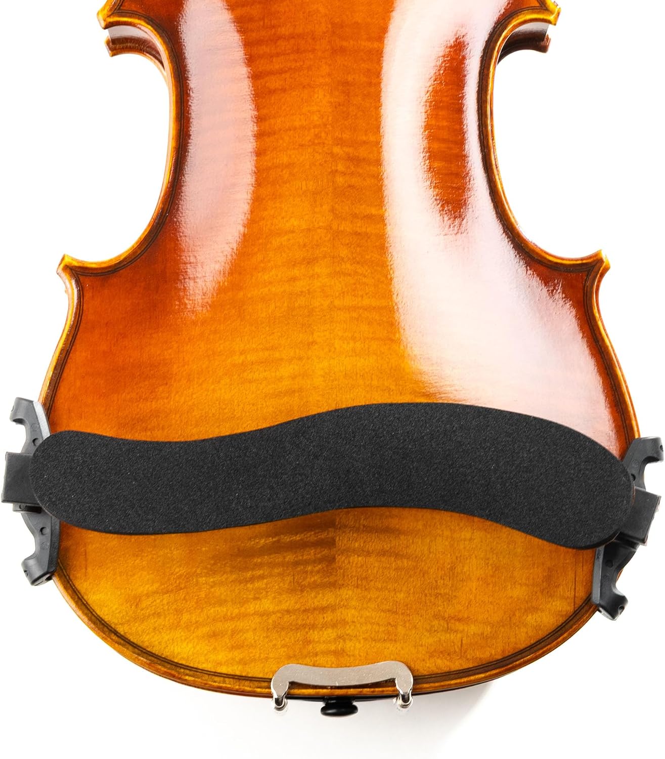 Fiddlerman Wood Violin Shoulder Rest for 4/4 and 3/4 with Collapsible and Height Adjustable Feet