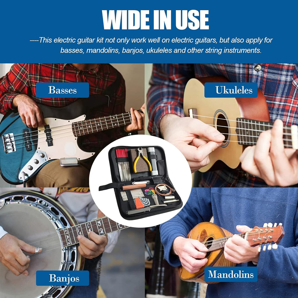 72 PCS Guitar Tools for Set Up, Intonation Adjustment and Repair, Guitar Gift