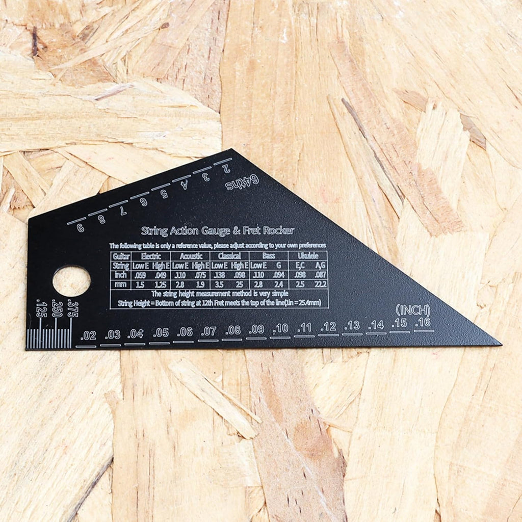 Guitar String Height Rulers String Action Gauges Rulers Guitar Repairing Tool for Guitar, Ukuleles, Banjos, Mandolin