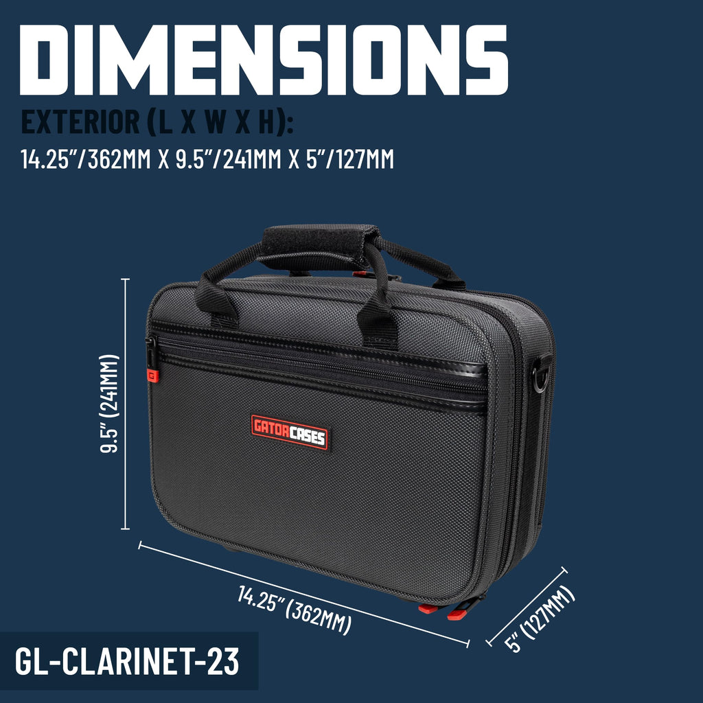 Gator Cases Adagio Series Shaped EPS Polyfoam Lightweight Case for Bb Trumpet; (GL-TRUMPET-S23)