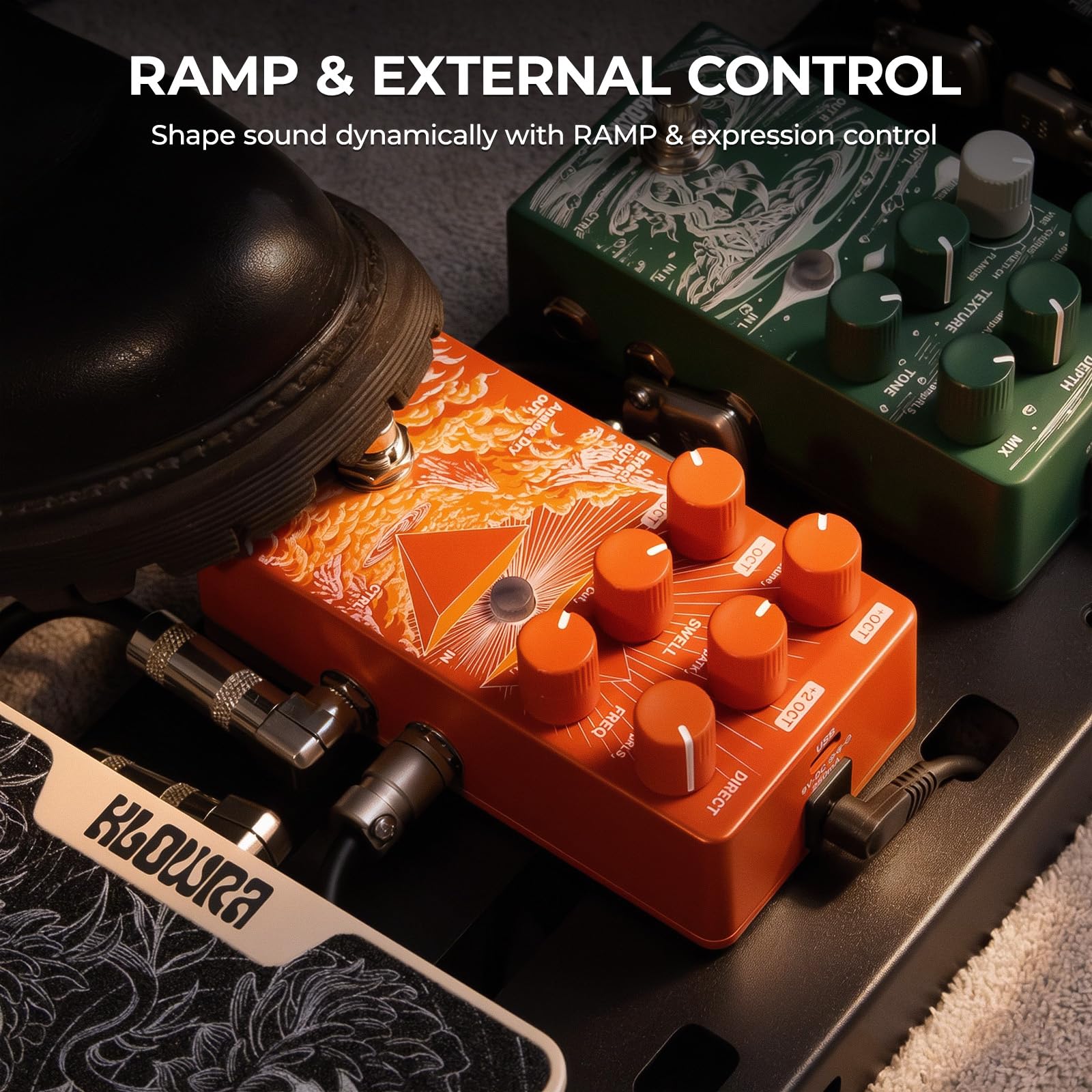 Verdict Polyphonic Octave Pedal for Guitar & Bass - Pitch Shifter with Synth, Organ & Cello Emulation; Zero Tone Loss Analog Dry-Through for Live Gigs & Studio; Freeze & Swell Ambient Effects