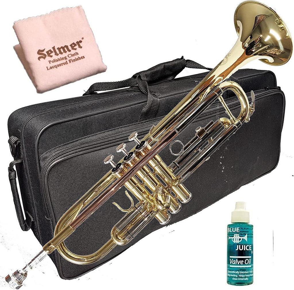Trumpet Herche Superior Bb Trumpet M1 | Professional Instruments for all levels | MONEL VALVES | Rosebrass/Nickel-Silver/Gold | Solid Feel and Sound
