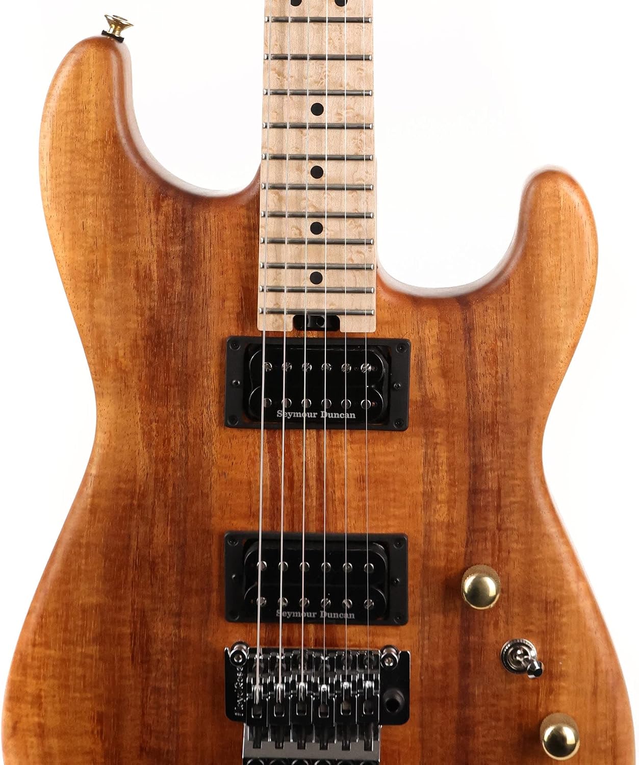 Charvel Custom Shop San Dimas Koa HH Natural Series Oil Finish Masterbuilt Red Dave