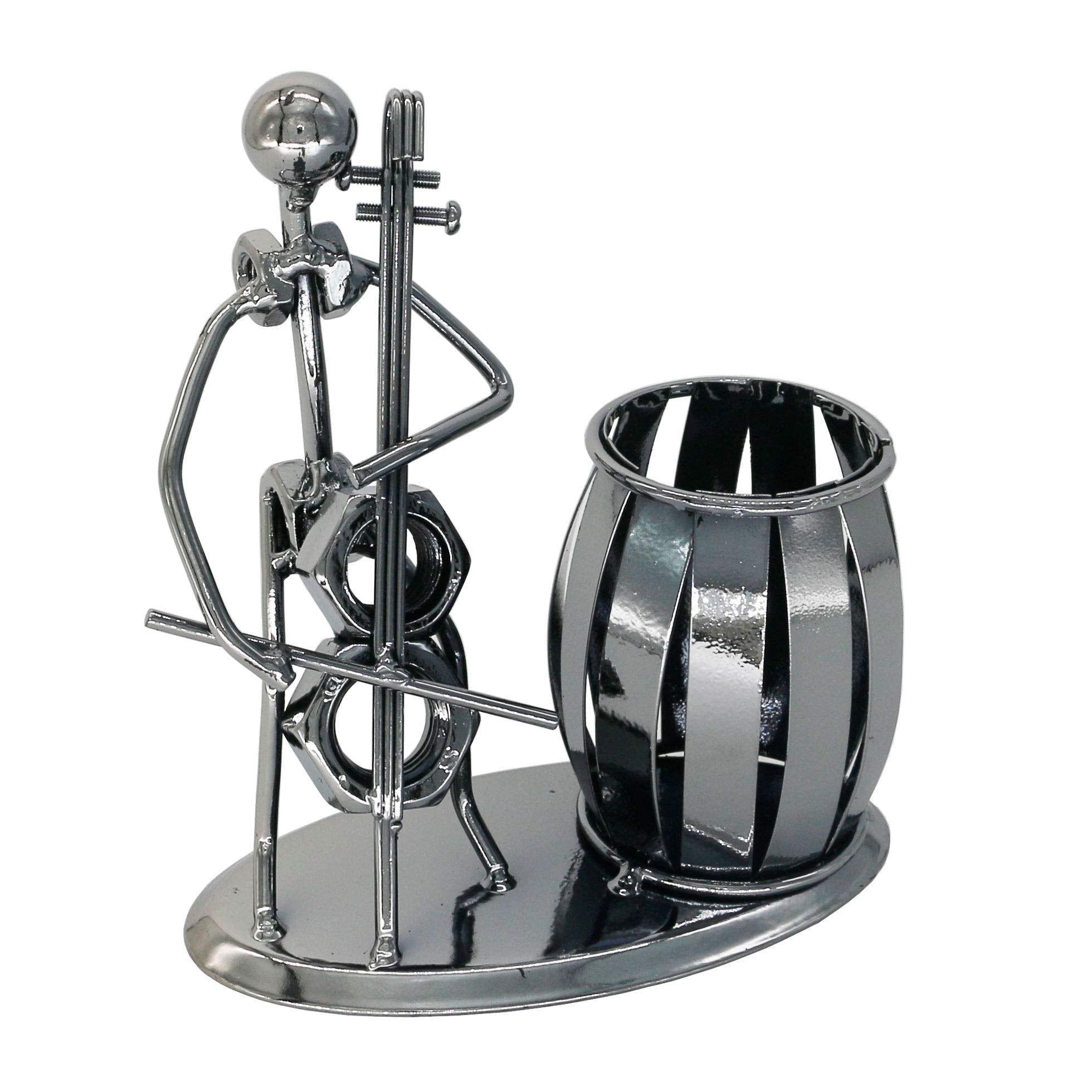 Metal Pencil Holder, Office Supply Pen Organizer Desktop Decoration Stand Container (Cello)