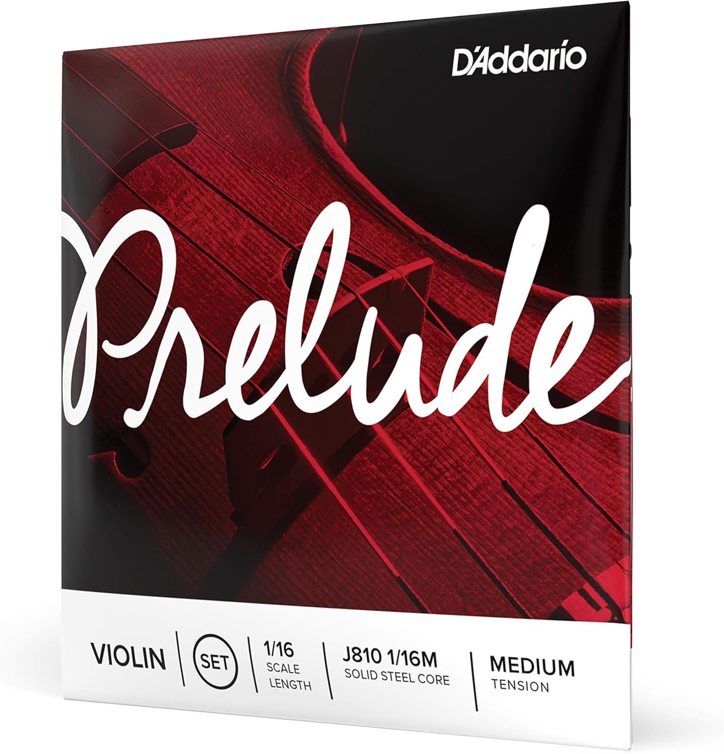 D'Addario Prelude Violin String Set, 4/4 Scale, Light Tension