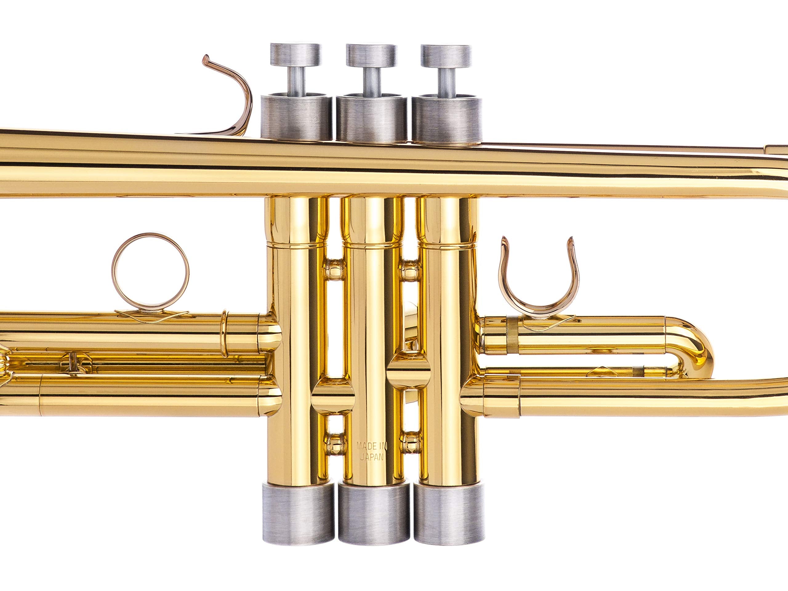 Trumpet Trim Kit for improving the sound. For all Bach Stradivarius Trumpet. Custom made KGUBrass (HEAVY, Antique Bronze Lacquer)