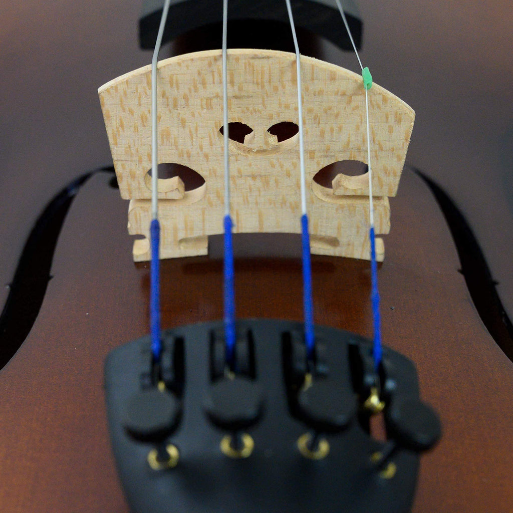 Bunnel Premier Violin Outfit 4/4 Full Size - Carrying Case and Accessories Included - Solid Maple Wood and Ebony Fittings By Kennedy Violins