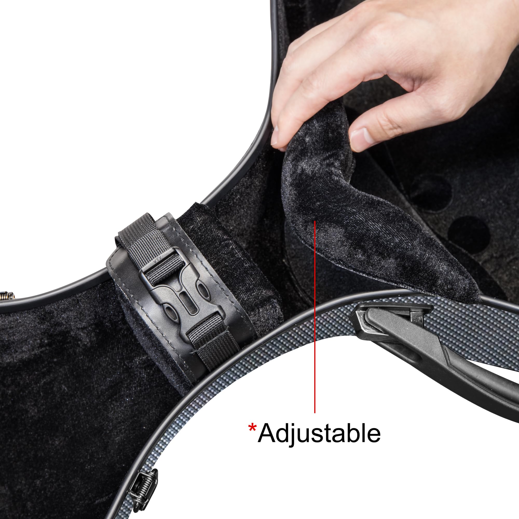 MI&VI CC-8002M Ultra Light Hard Cello Case 4/4 (Full Size) with Adjustable Straps | Carbon Fiber Composite | Montagnana Wide Body Case for 4/4 Sized Cellos