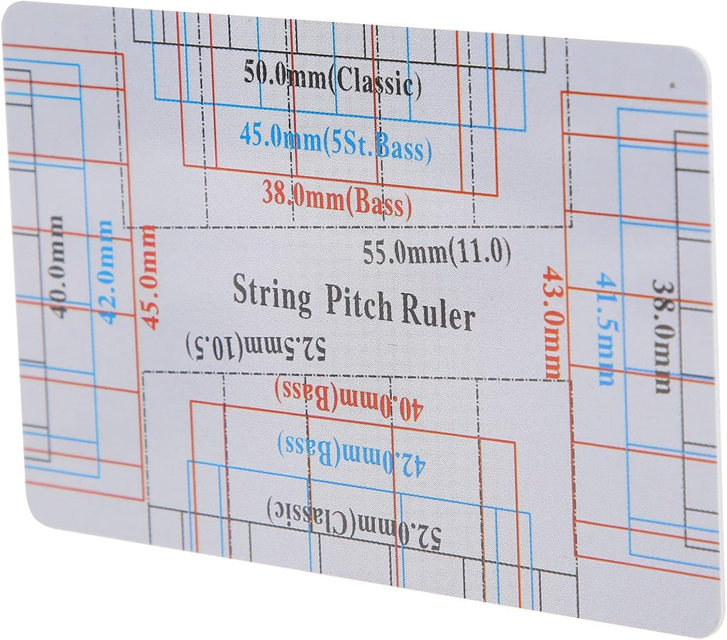 String Action Gauge, Precise Linear Measurement for Bass Electric Acoustic Guitar Repair Tool for Musicians Luthiers DIY Maintenance Setup