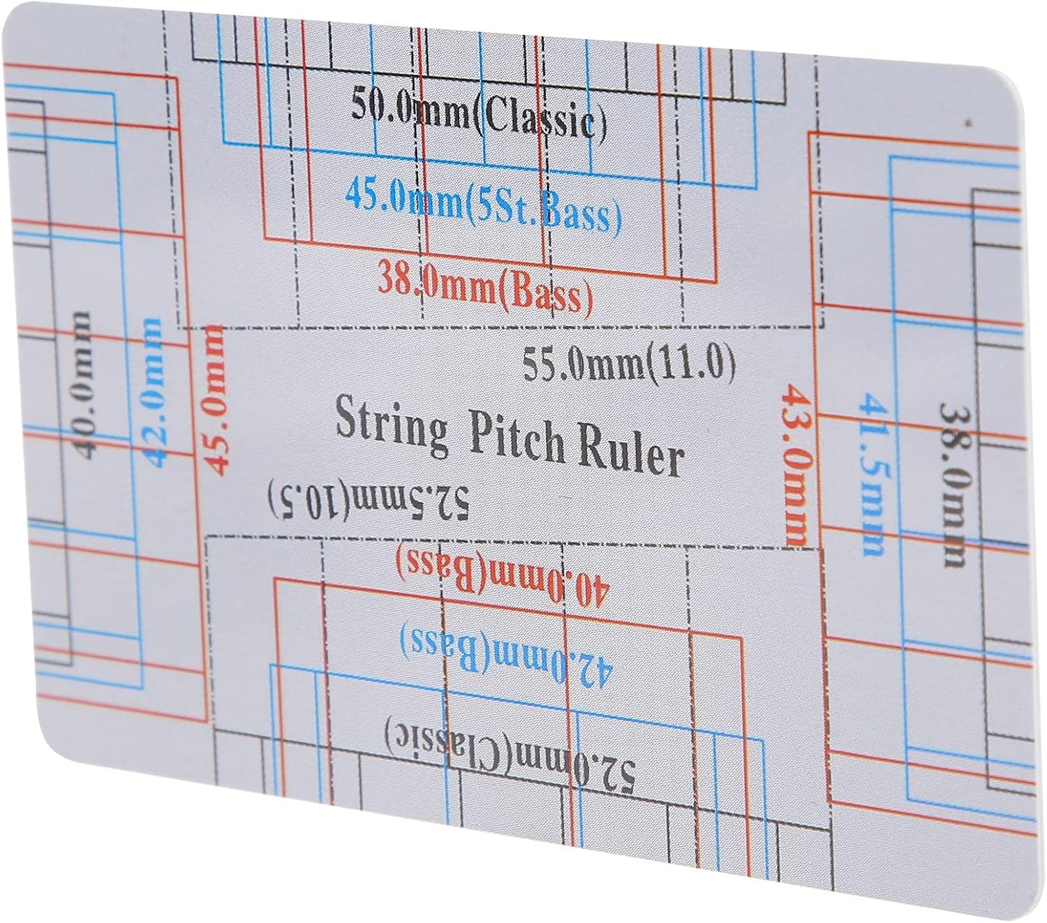 String Action Gauge, Precise Linear Measurement for Bass Electric Acoustic Guitar Repair Tool for Musicians Luthiers DIY Maintenance Setup