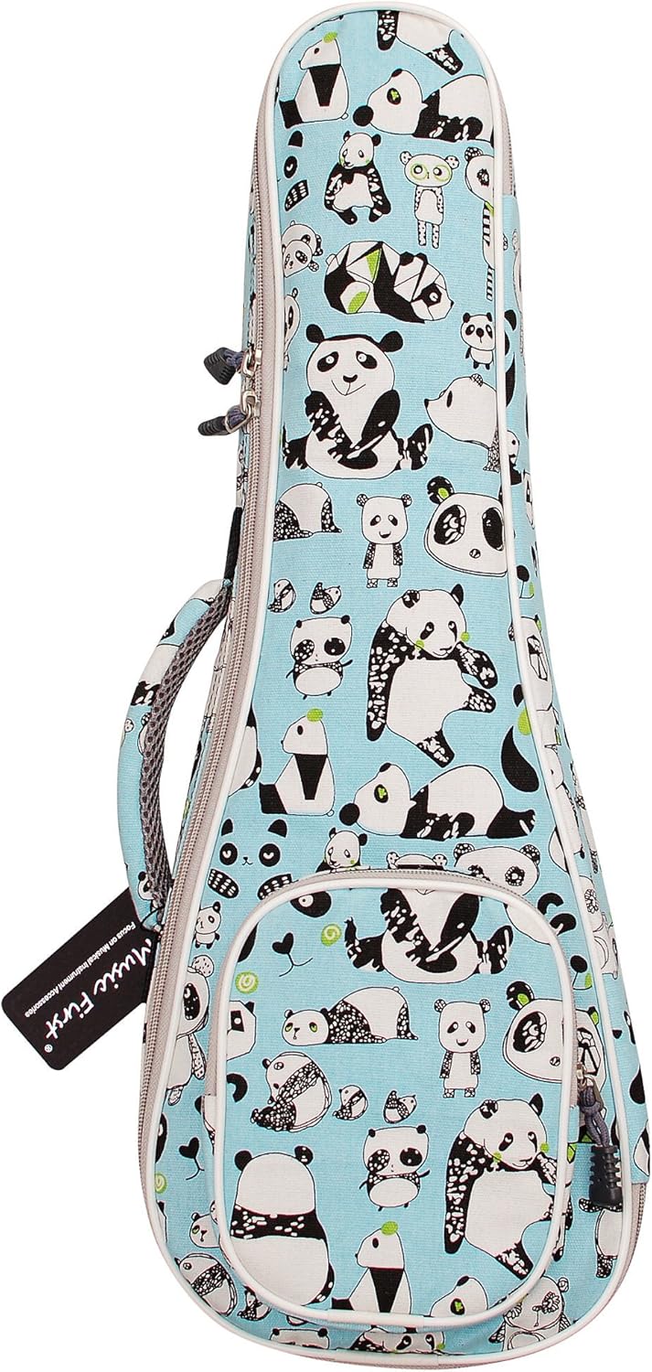 MUSIC FIRST Original Design 15mm Padded Cartoon Panda Violin bag, 1/4 1/2 Soft Violin Case, Violin Travel Bag, Violin Backpack Notice: Fit for 1/2 and 1/4 Size Violin, Max bow length 62cm (24.4 inch)