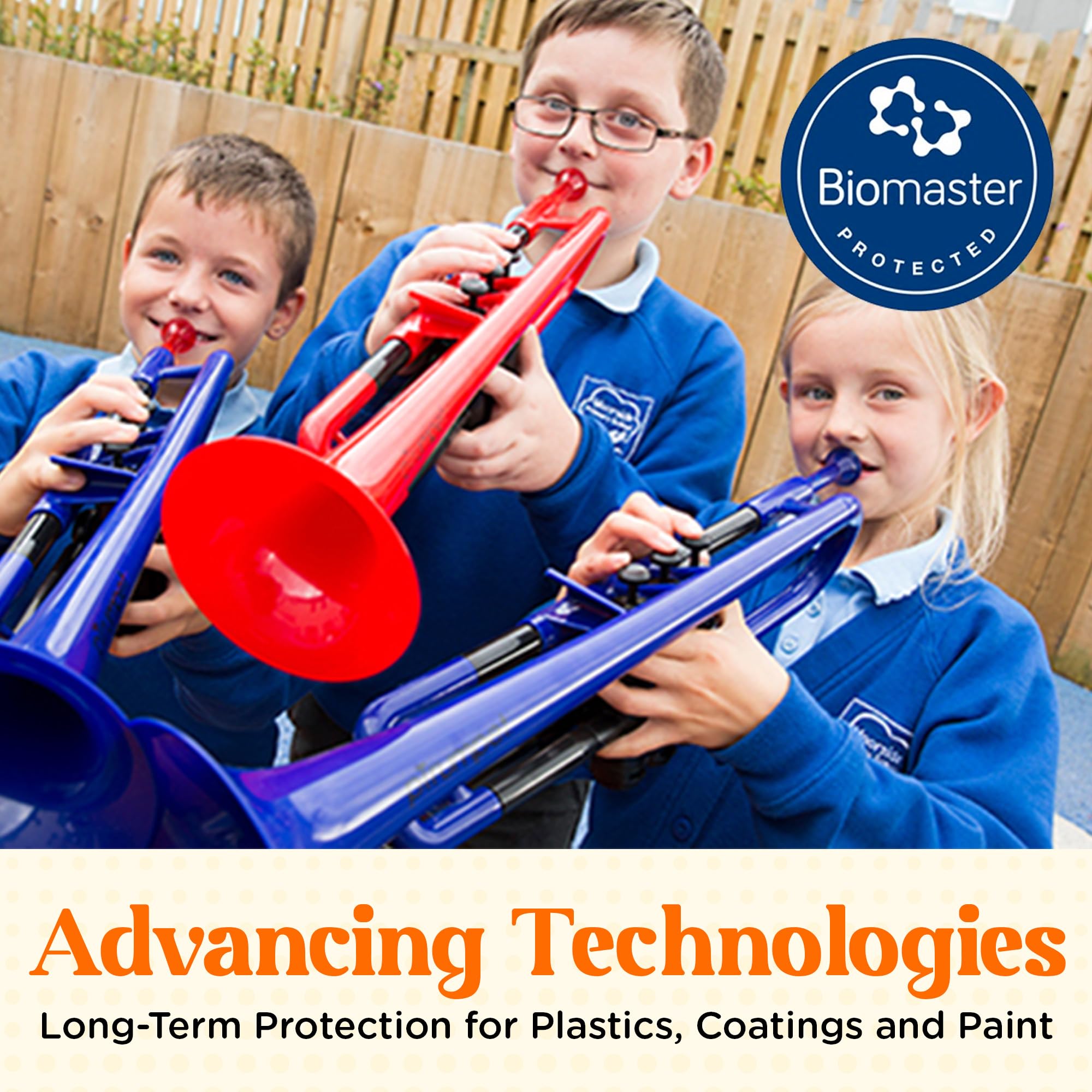 pTrumpet Bb Plastic Trumpet - Durable pInstruments Design with Ergonomic Grip - Includes 3C & 5C Mouthpieces and Carrying Bag - Authentic Sound for Students & Beginners - ABS Build - Green