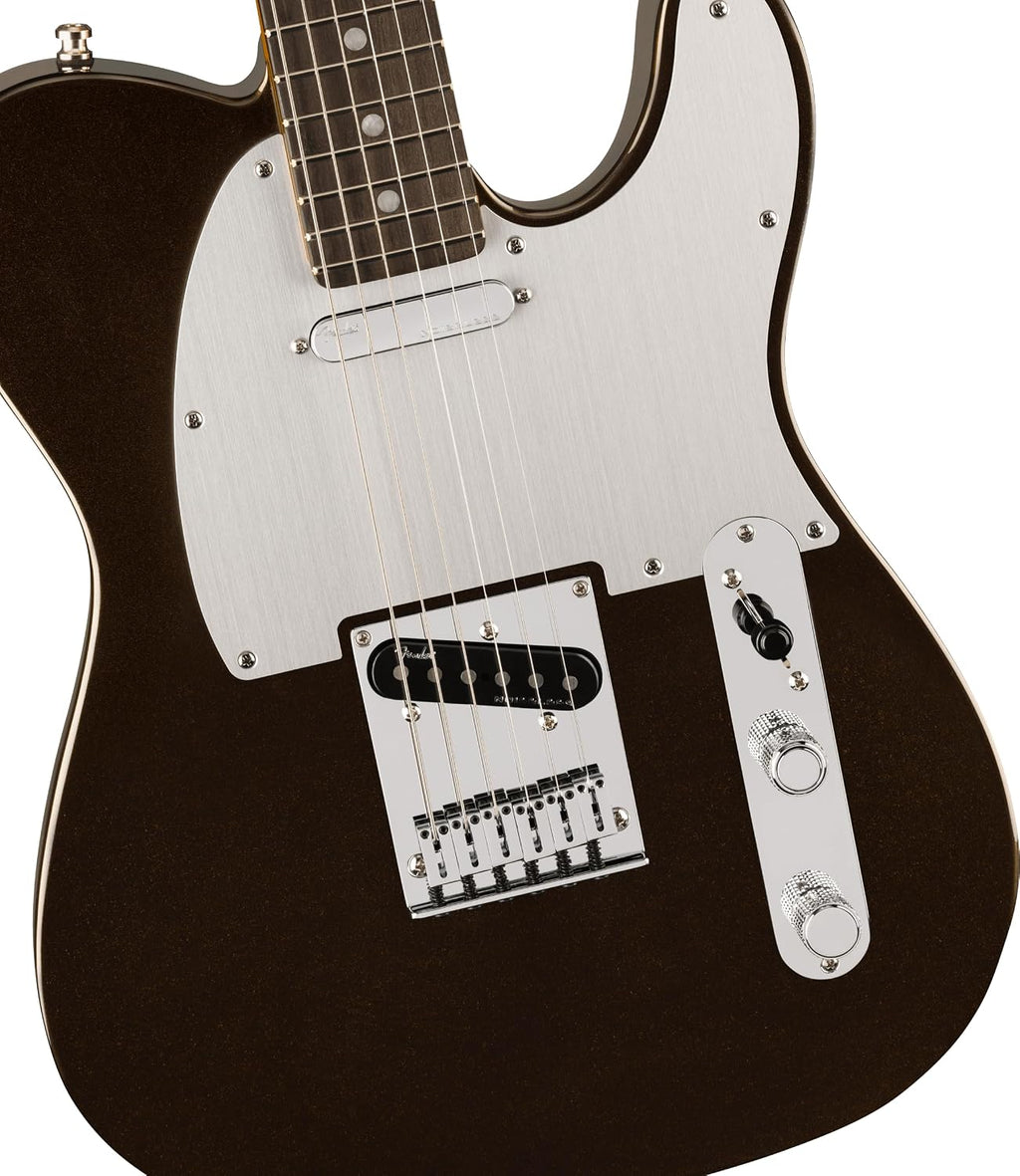 Fender American Ultra II Telecaster Electric Guitar - Texas Tea with Ebony Fingerboard | Alder Body, Quartersawn Maple Neck, 10-14 Ebony Compound-Radius Fingerboard, Ultra Ii Noiseless Pickups, Deluxe Case