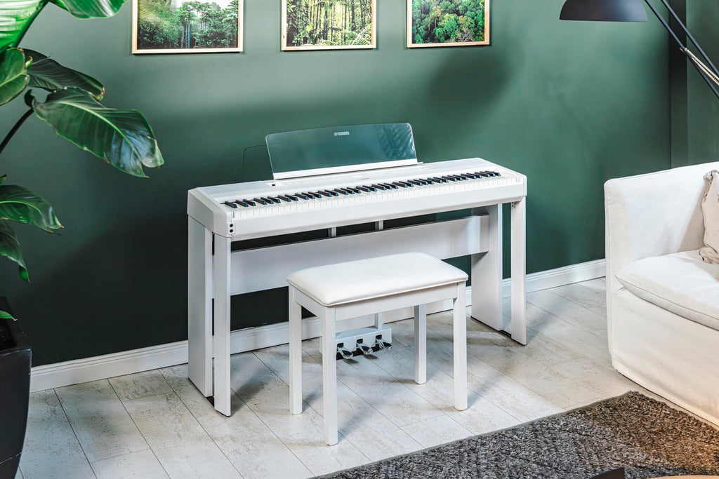 Yamaha P225 88-Key Digital Piano with Weighted Keys, Portable Design, Keyboard, Music Rest, Sustain Foot Switch, and Built-In Speakers, Black (P225B)