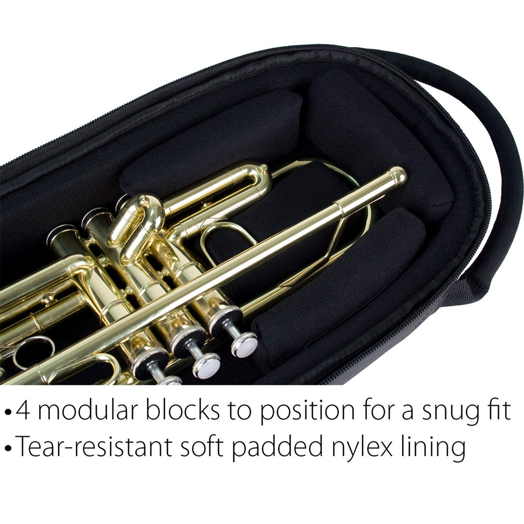 Protec Triple Horn Gig Bag with Removable Mute Storage Bag - Gold Series, Model C248