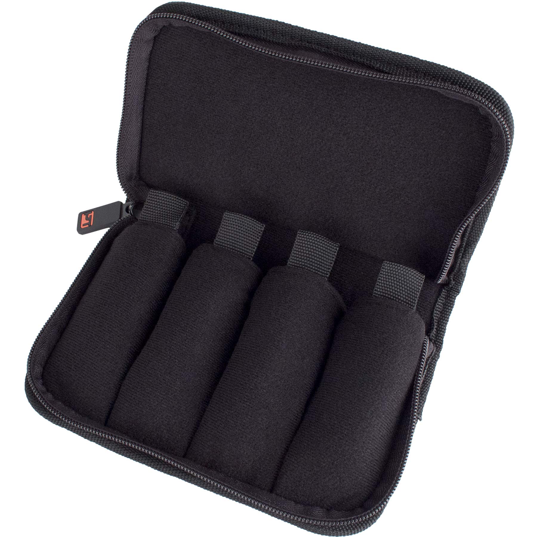 Protec Trumpet/Small Brass Multiple (4-Piece) Nylon Mouthpiece Pouch with Zipper Closure, Model A221ZIP