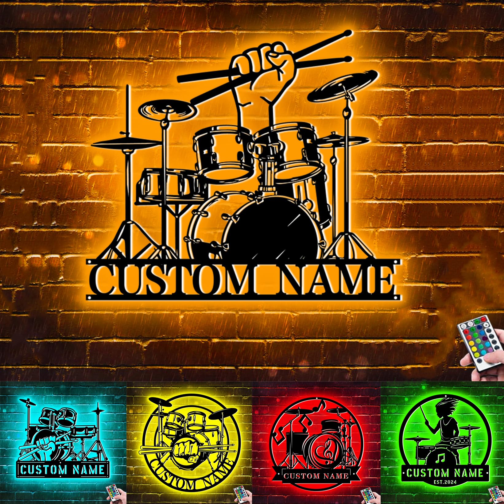 Personalzied Guitarist Name Wall Sign LED Lights Custom Cello Wall Art Music Neon Sign Electric Guitar Night Light Rock DJ LED Lamp Music Studio Plaque Musical Shed Name Plaque for Teacher