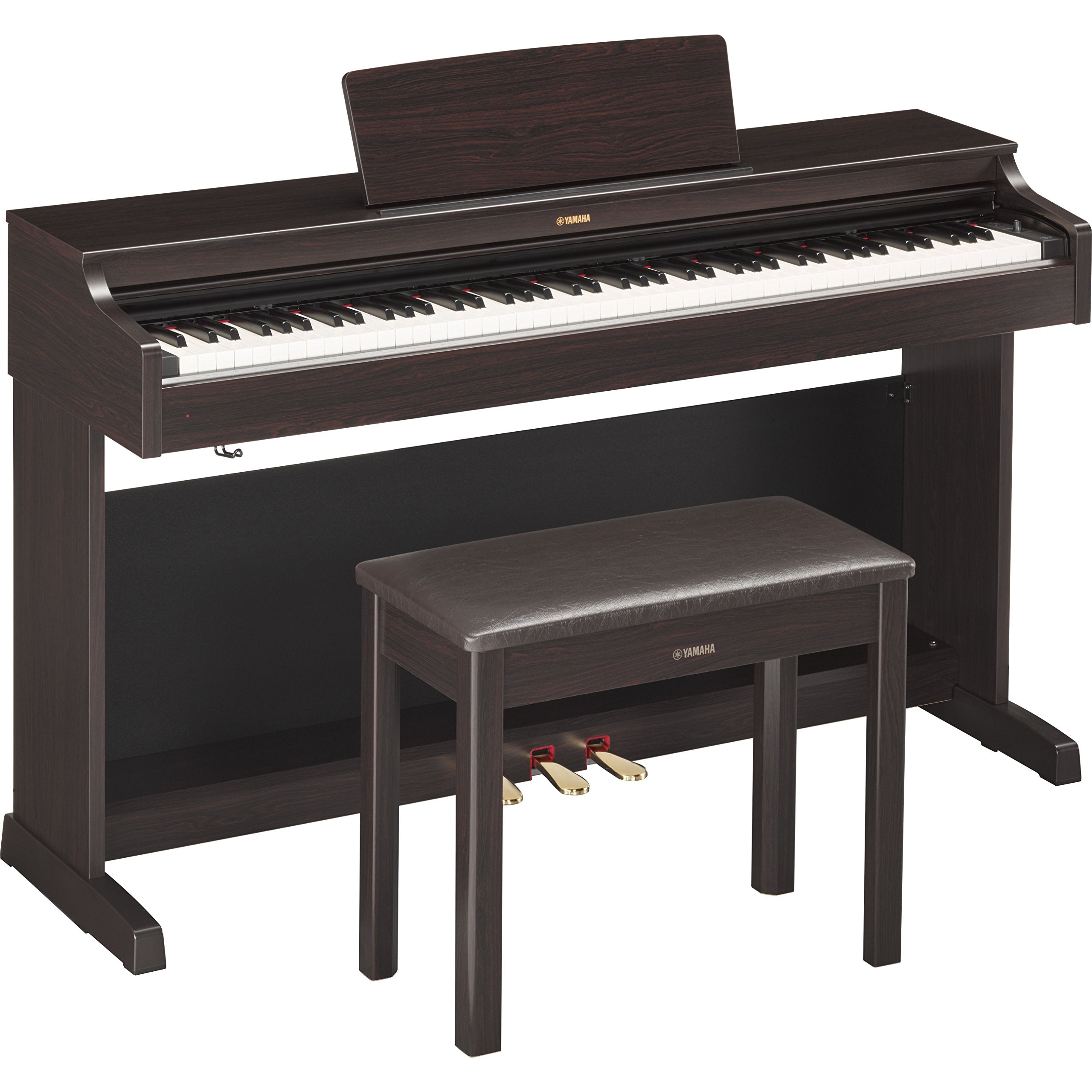 Yamaha YDP143R Arius Series Console Digital Piano with Bench, Dark Rosewood
