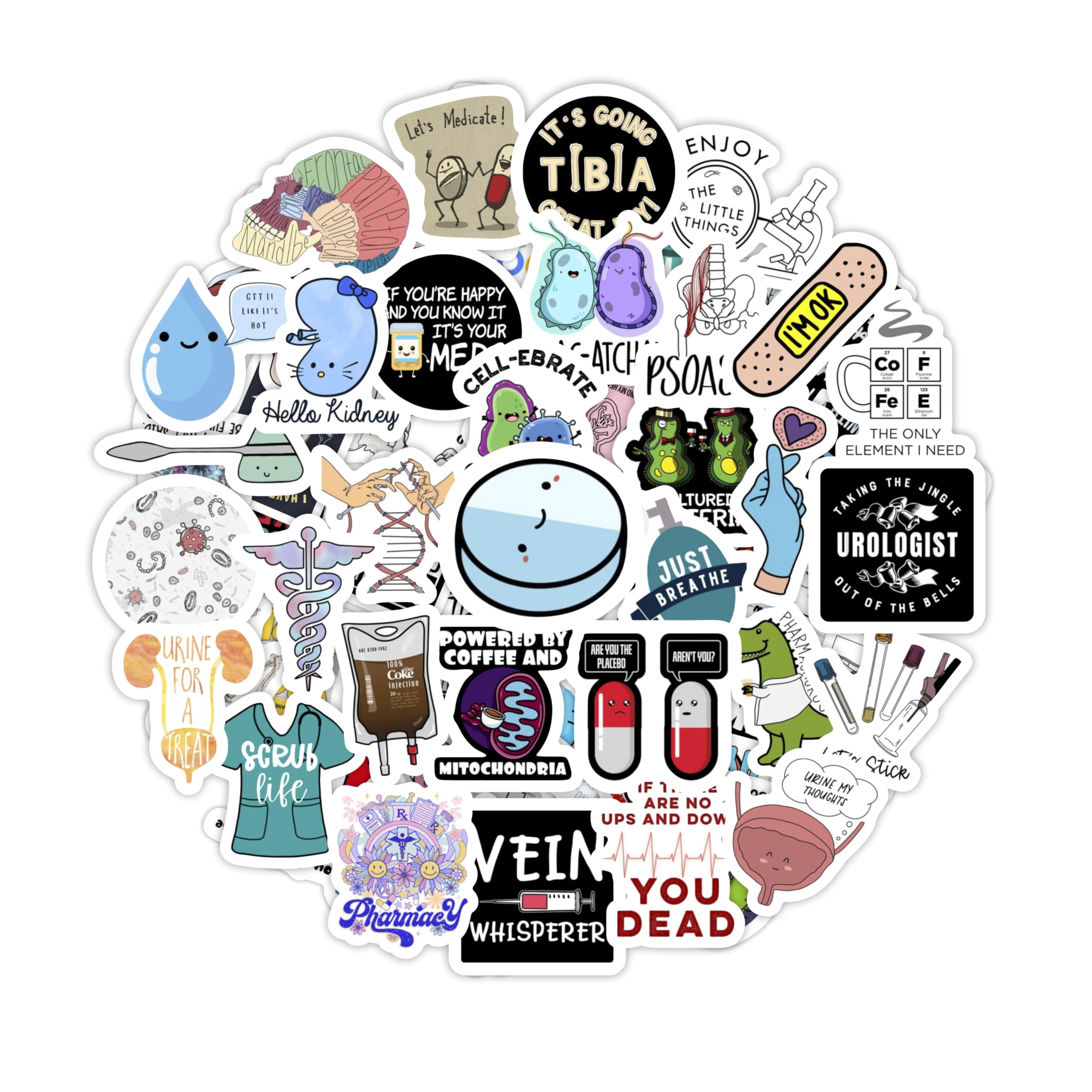 100Pcs Violin Stickers for Water Bottle and Laptop - Violin Party Supplies & Decorations, Waterproof Vinyl Decals, Music and Instrument Stickers, Gifts for Women & Men