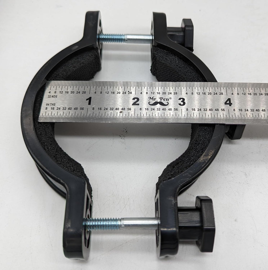Low Brass XL Phone Lyre 2”-4” for Marching Baritone, Euphonium, Bass Trombone, and More. Brass Horn Instrument Accessory