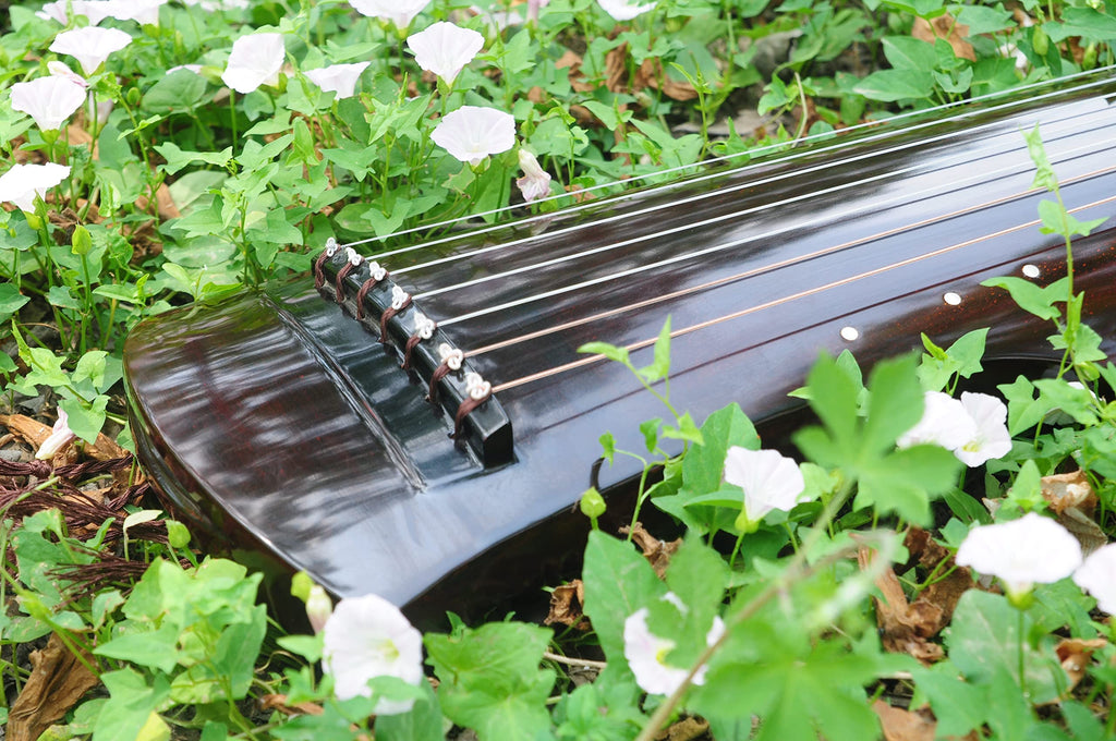 LANDTOM High Level 60+ Years Fir Wood Guqin (Gelatinum Cornus cervis/Lu Jiao Shuang Antler Frost included) for Beginner and Intermediates