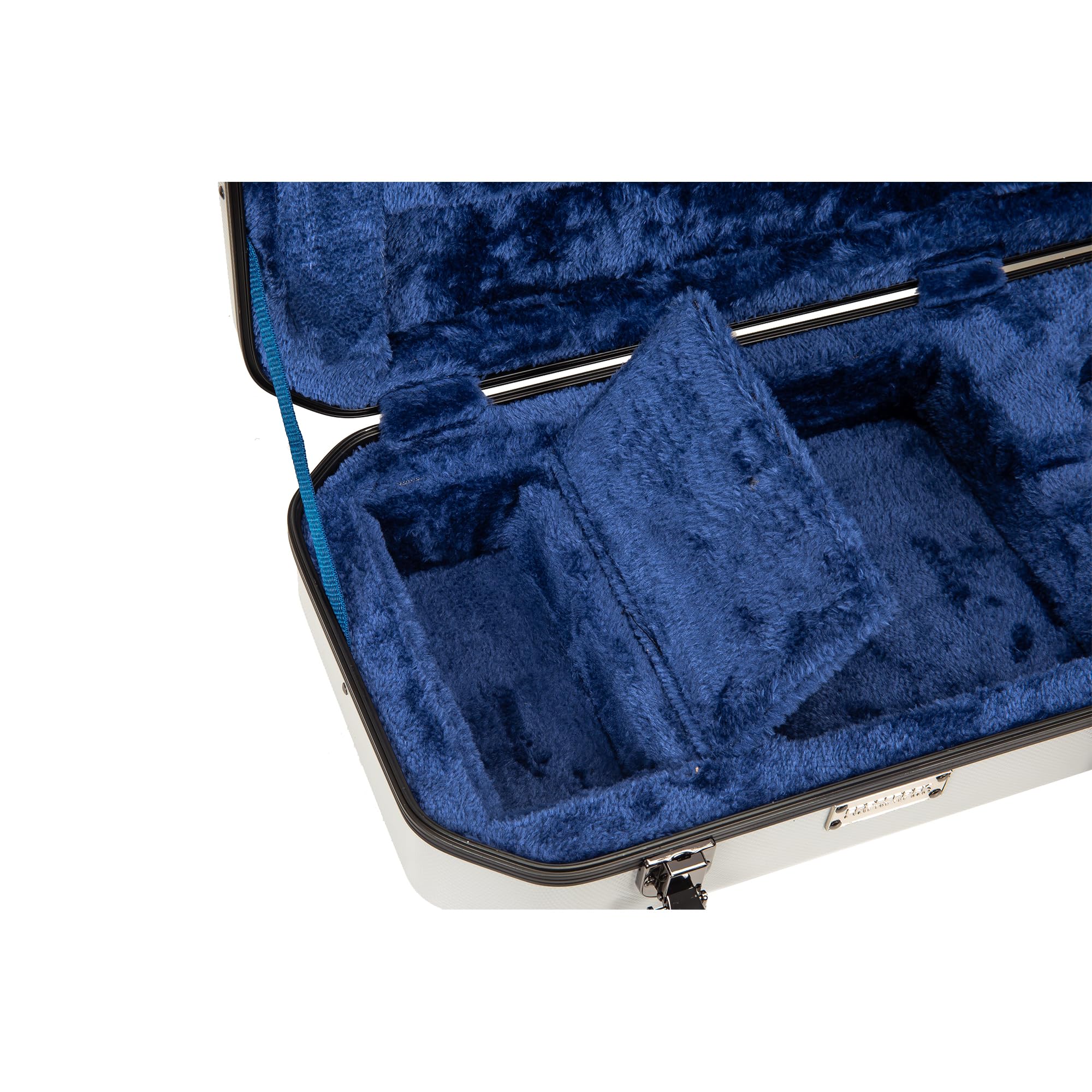 Crossrock Shaped Violin Case for 4/4 Full-Size Violin | Interior Accessory Compartment, 2 Bow Holders, Security Lock, Detachable Shoulder Straps - Black (CRA880VFBK)