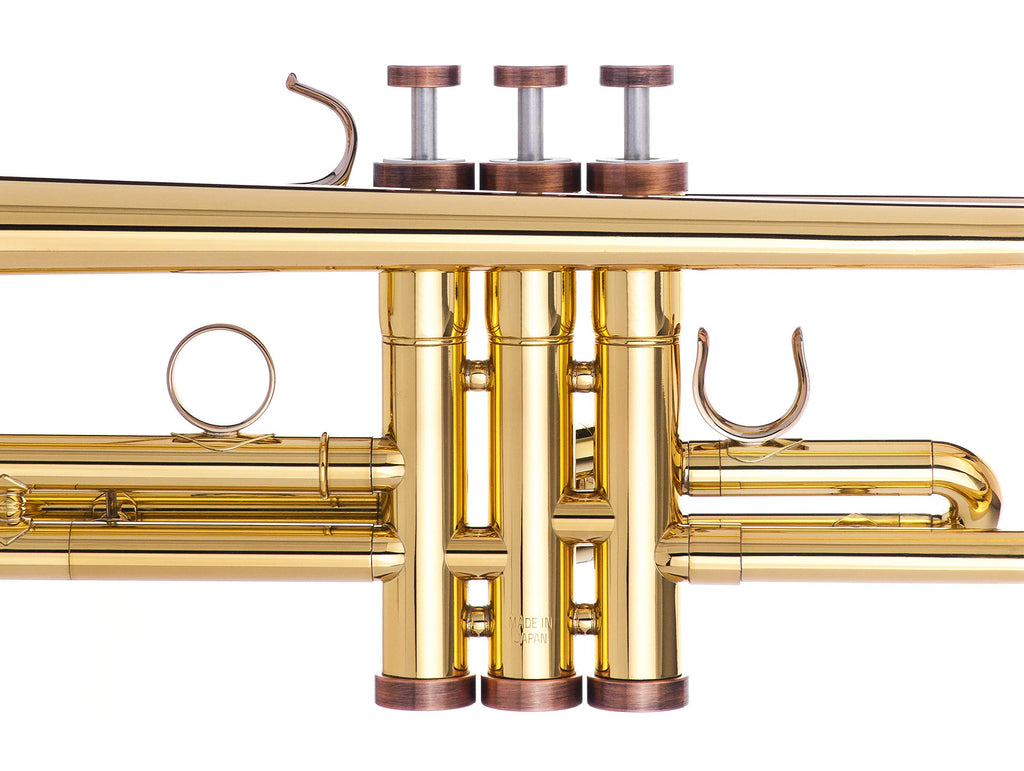 Trumpet Trim Kit for improving the sound. For all Bach Stradivarius Trumpet. Custom made KGUBrass (HEAVY, Antique Bronze Lacquer)