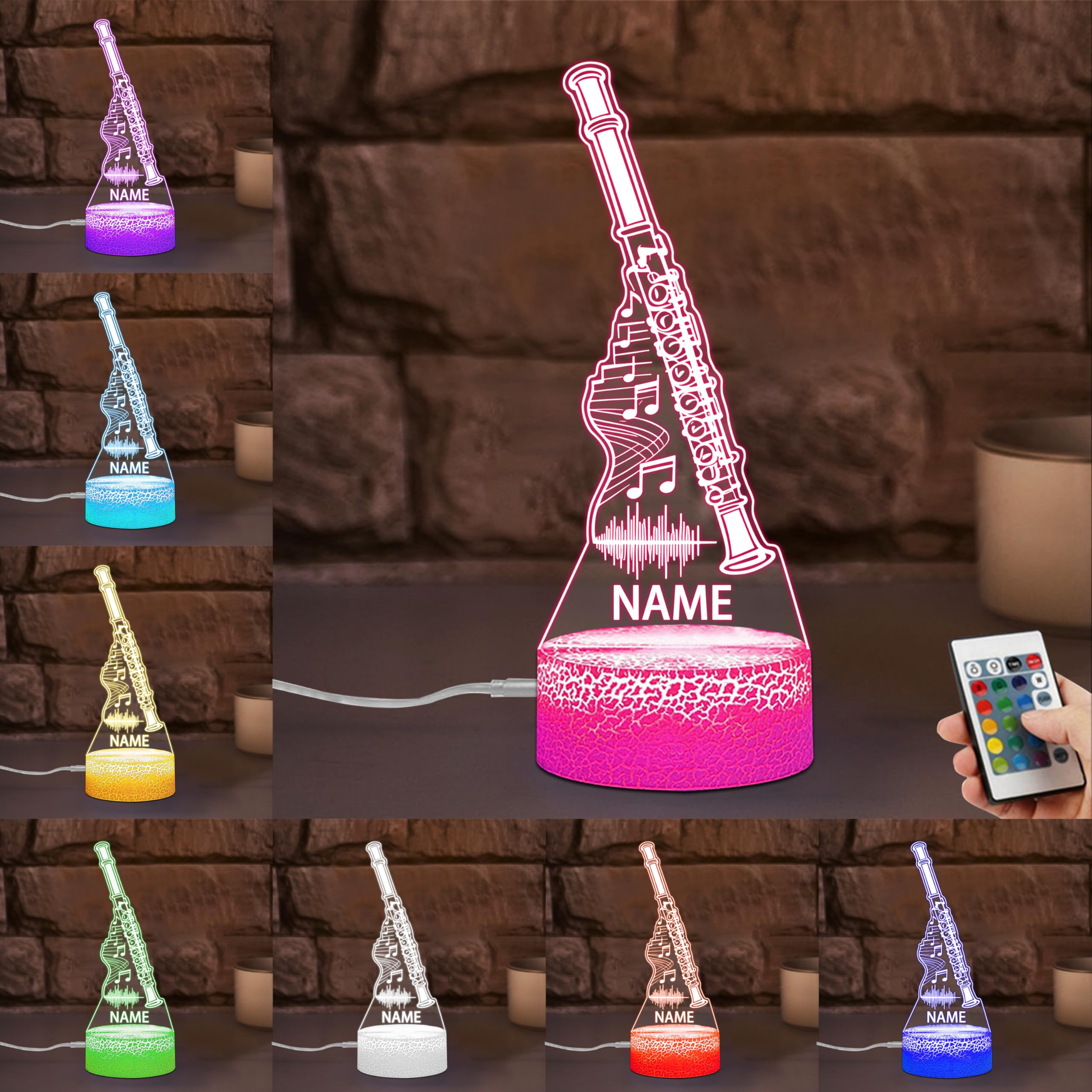 Personalized Name Violin Crystal Desktop Ornaments for Club Bedroom Office Custom Music Theme Stained Glass Acrylic Tabletop Plaque 2D Flat Electric Cello Figurine Sculpture for Violinist Cellist