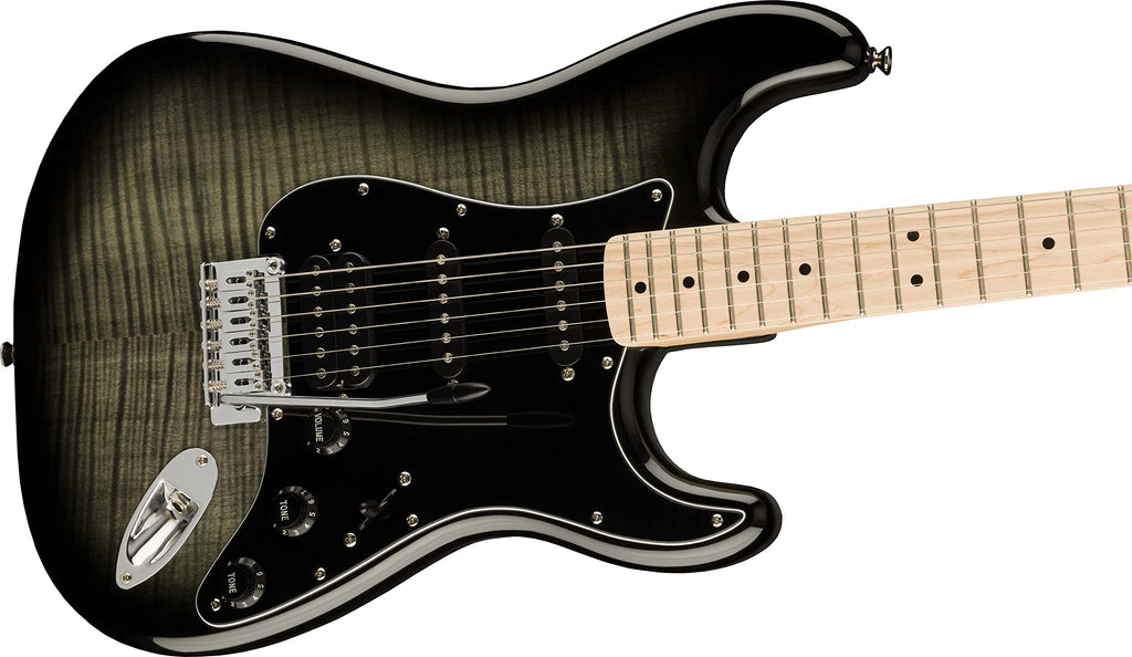 Fender Squier Affinity Stratocaster FMT HSS - Sienna Sunburst Bundle with Frontman 10G Amplifier, Gig Bag, Tuner, Instrument Cable, Strap, Picks, and Austin Bazaar Instructional DVD