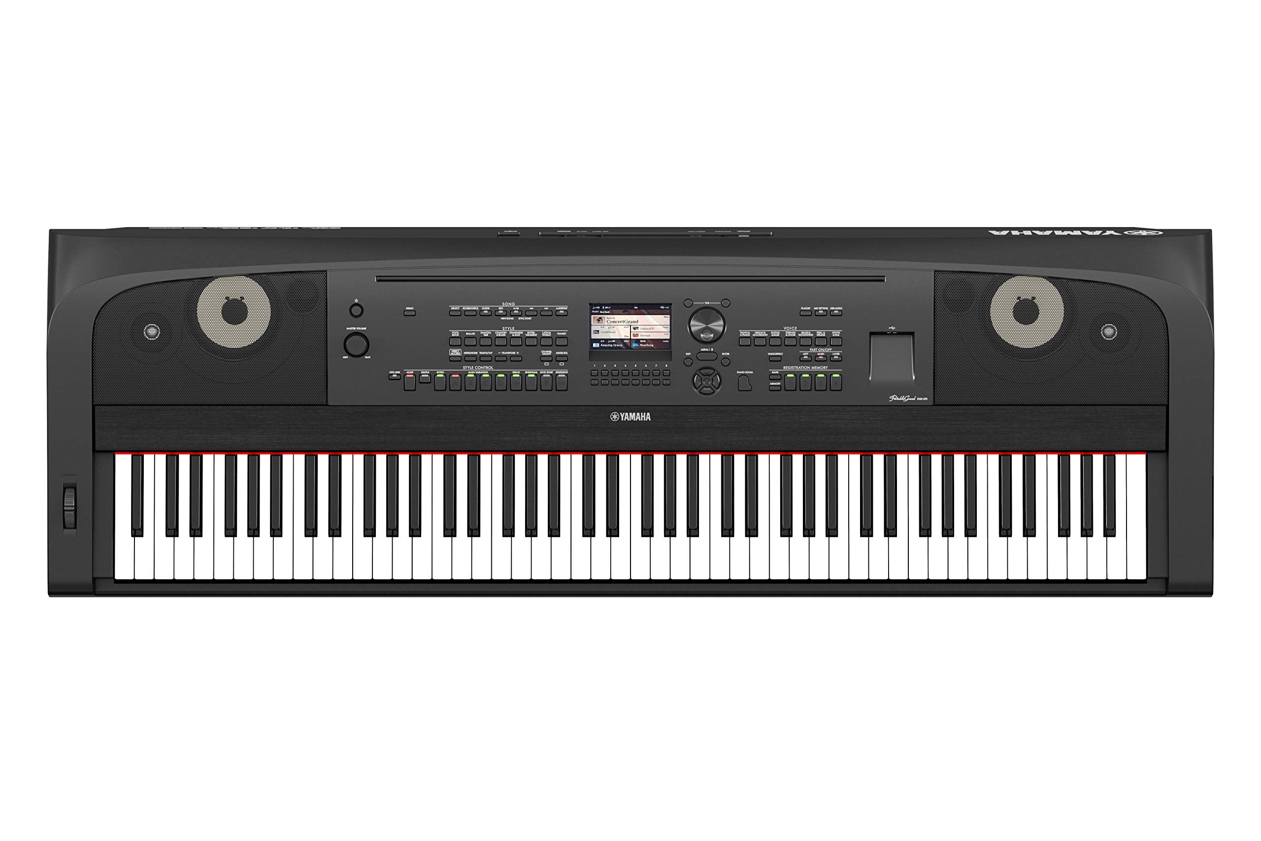 Yamaha DGX-670B, 88-Key Weighted Digital Piano with Sustain Foot Switch and Music Rest, Black - Furniture Stand Sold Separately