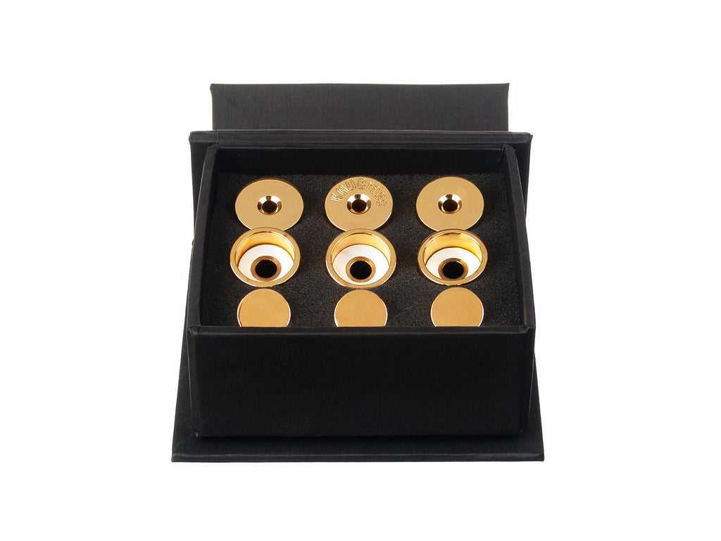 Trumpet Trim Kit for improving the sound. For all Bach Stradivarius Trumpet. Custom made KGUBrass (HEAVY, Antique Bronze Lacquer)