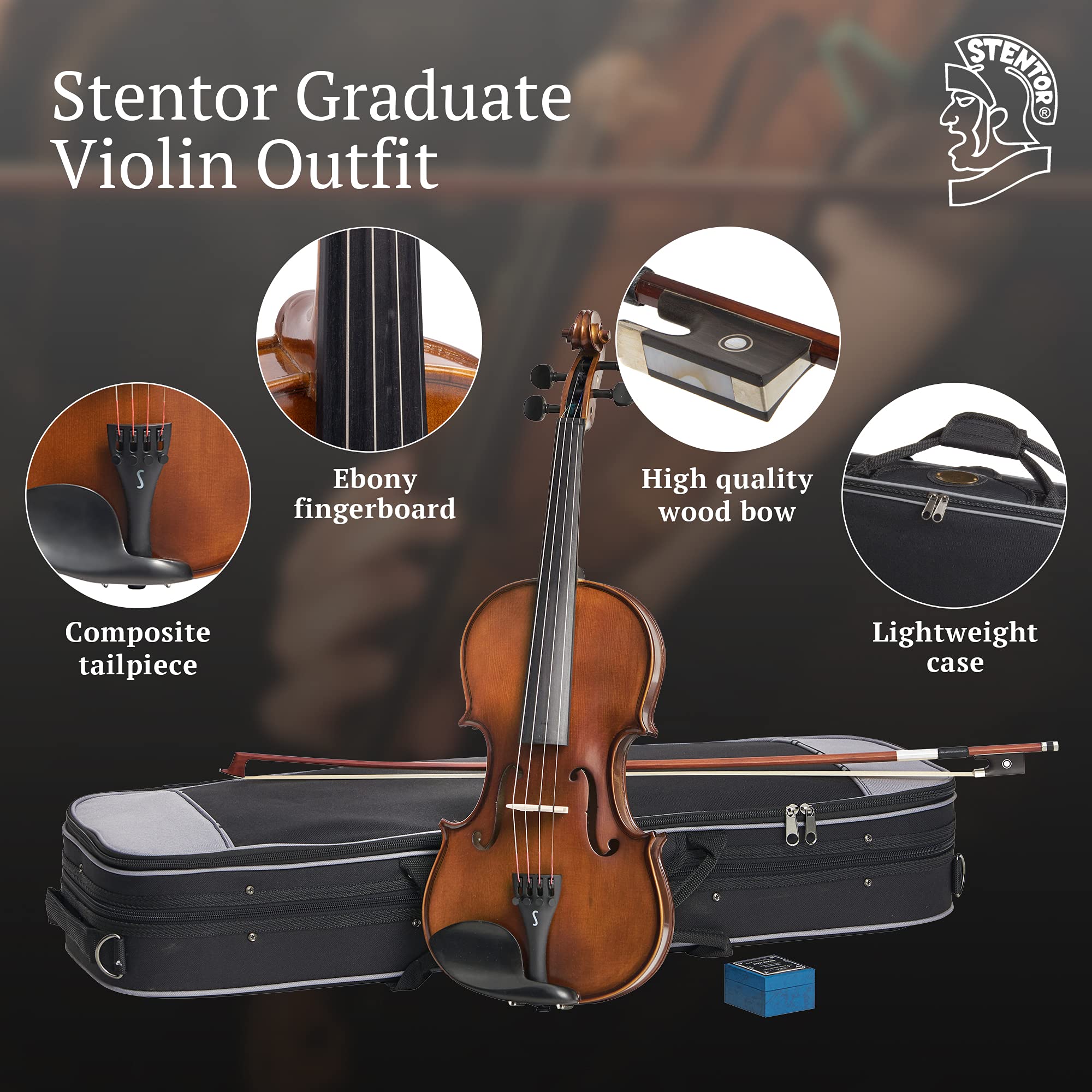 Stentor 1400G2-1/8 Student I Violin Outfit - 1/8