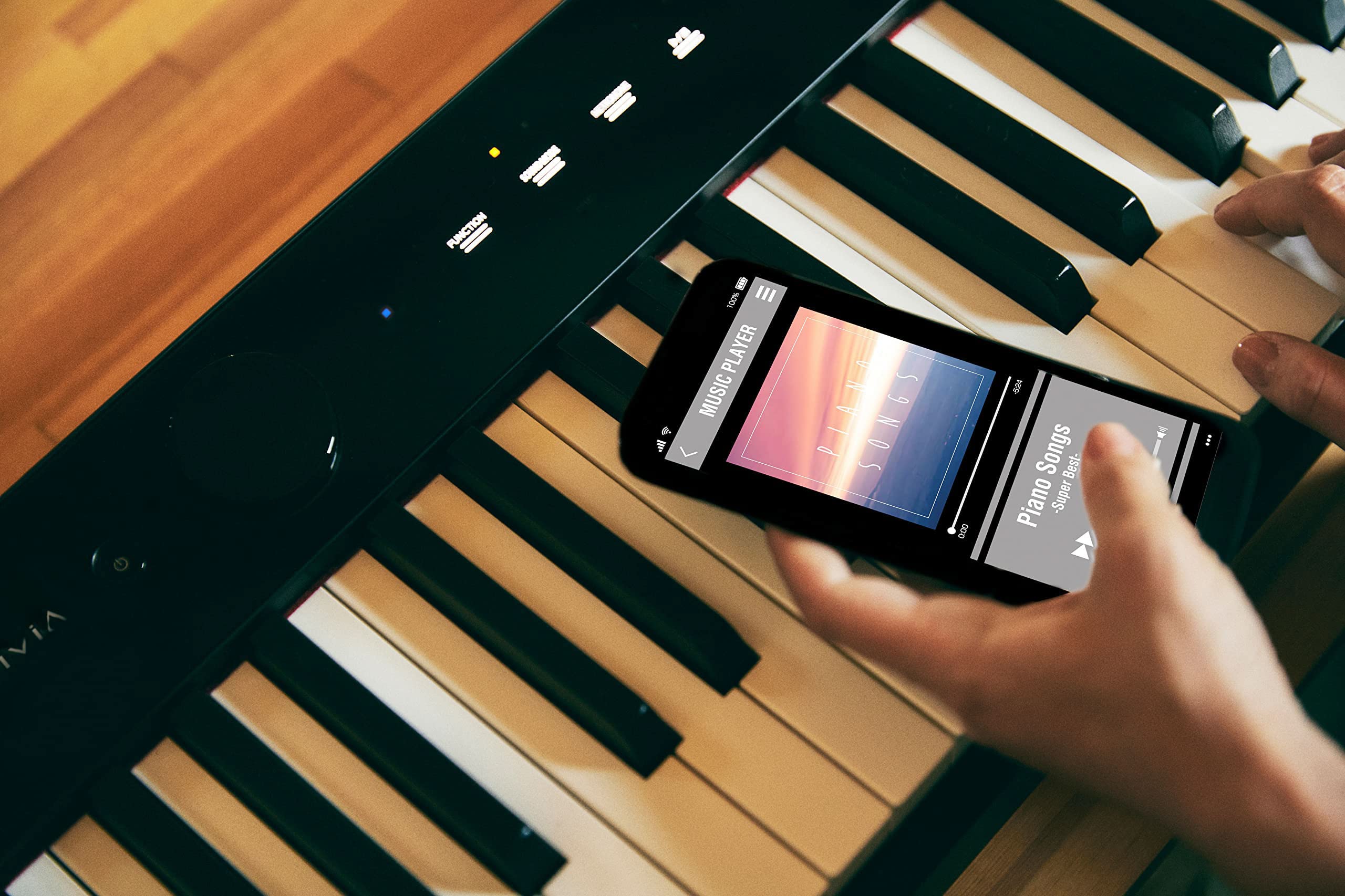 Casio PX-S1100 Privia Digital Piano - Black Bundle with CS-68 Furniture Stand, SP-34 Three Pedal System, Furniture Bench, Instructional Book, Instructional Video, and Austin Bazaar Polishing Cloth