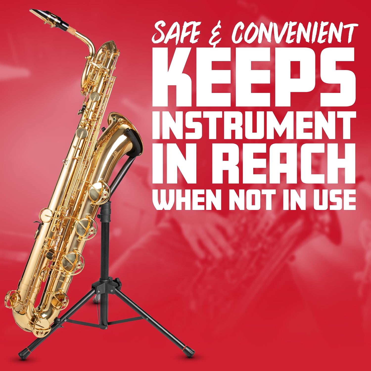 Gator Frameworks Tripod Style Stand for Standard-Sized Trumpets; (GFW-BNO-TRUMPET)