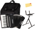 Hohner Hohnica 1305 72 Bass Piano Accordion - Pearl Red Bundle with Gig Bag, Straps, and Austin Bazaar Polishing Cloth