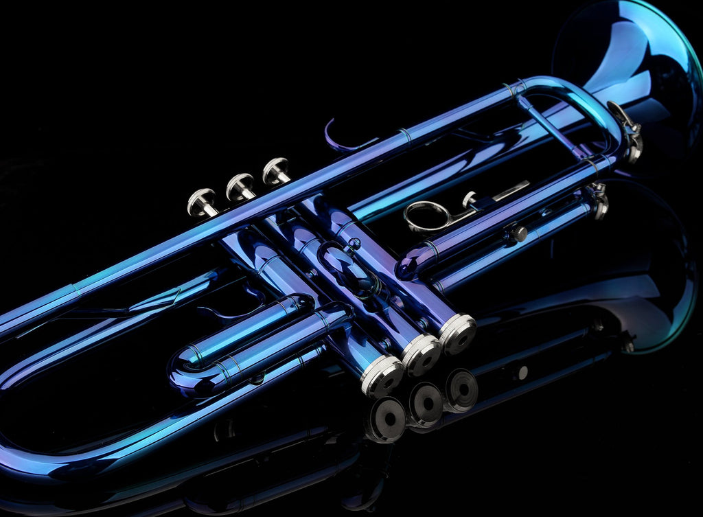 Glory Bb Trumpet - Trumpets for Beginner or Advanced Student with Case, pair of gloves-Gold
