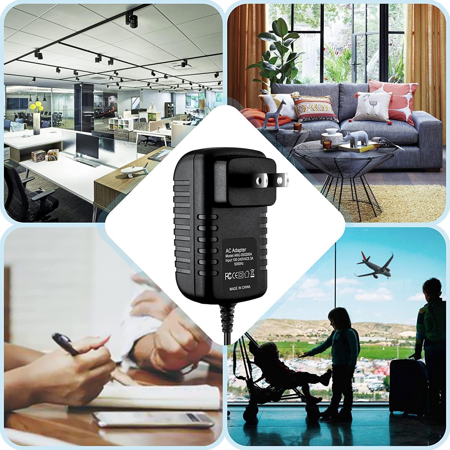 12V 2A AC Adapter Compatible with Model RS-AB02J00-B Power Supply Compatible with Cello TV