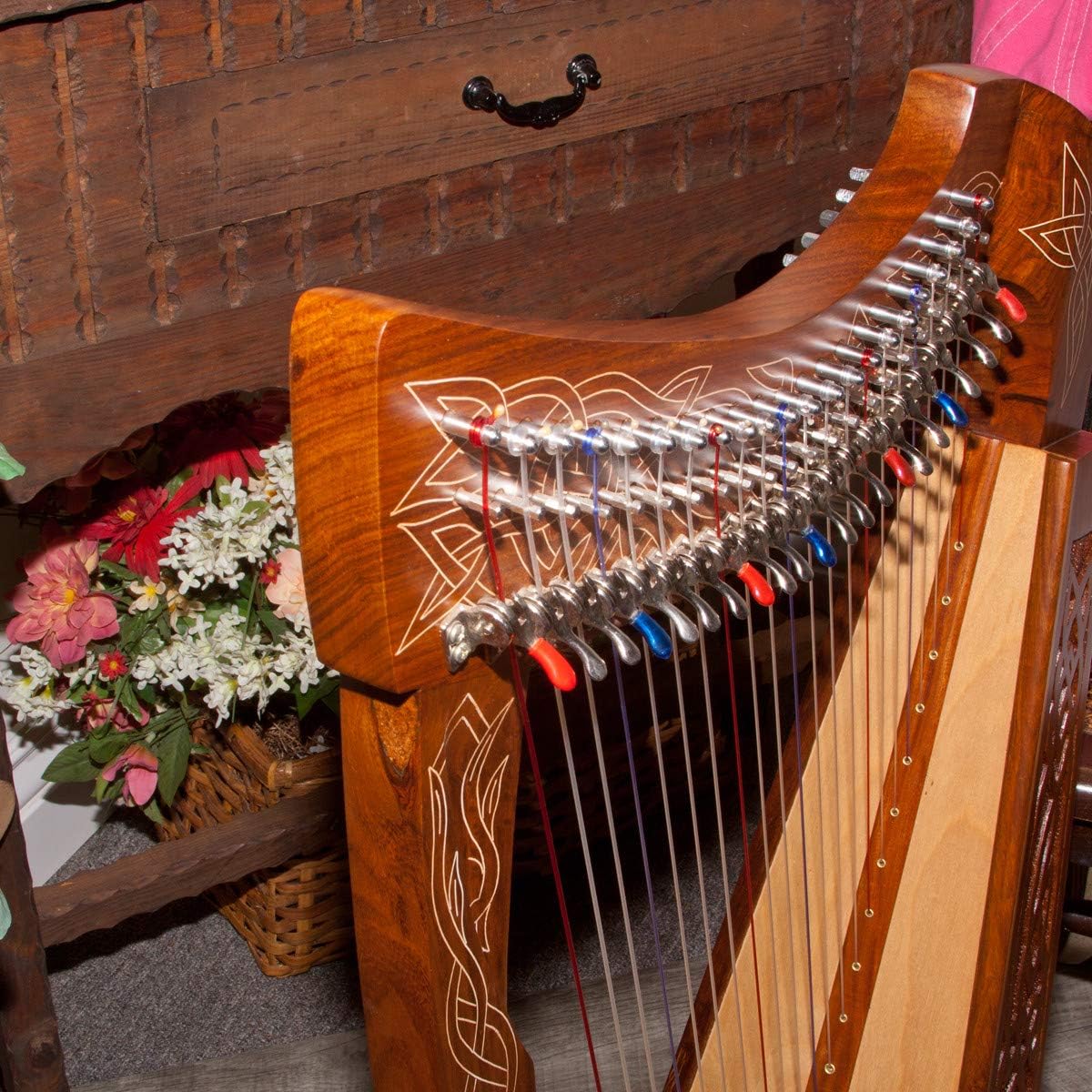 Roosebeck 22-String Heather Harp w/Chelby Levers, Extra Strings, Tuning Tool & Play Book