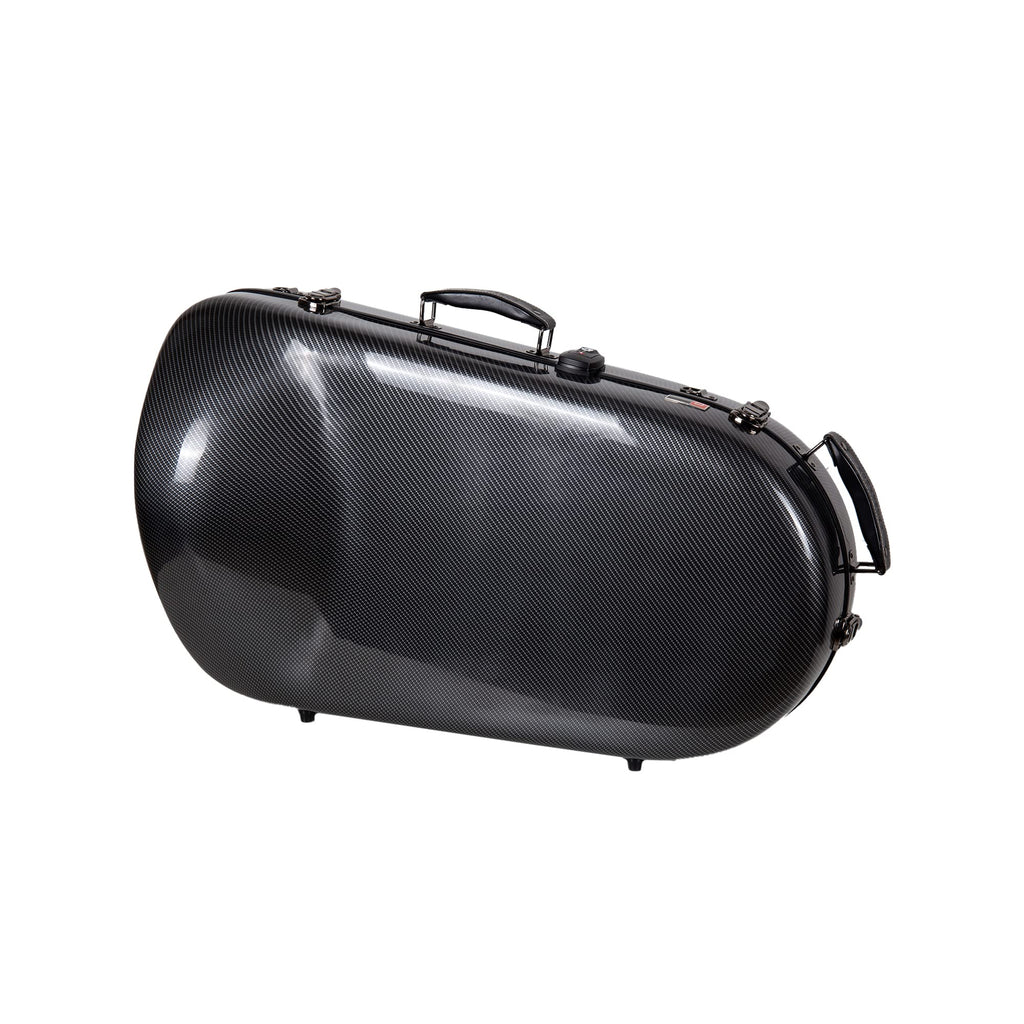 Crossrock Composite Carbon Fiber Hard-shell case for F-Trigger or Straight Trombone with TSA lock-Black(CRF3000TBBK)